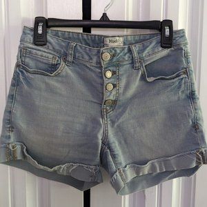 Mudd Light Wash Flex Stretch Jean Shorts Size 7